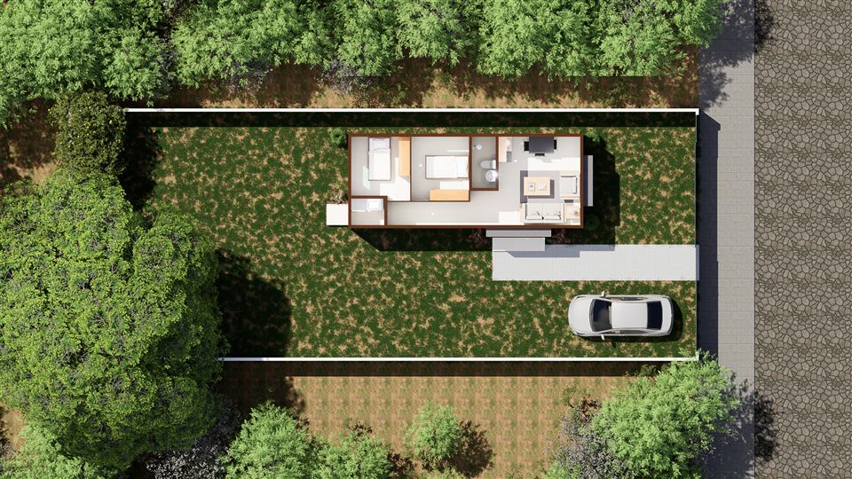Vivienda V03 - Industrial Regional. Código 045. 40 m² Paraguay